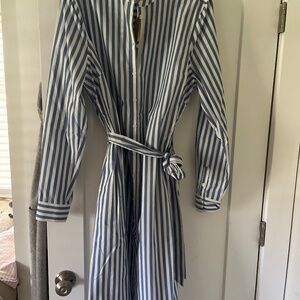 Boden striped shirt dress